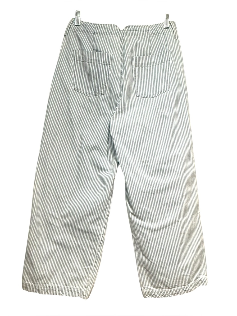 Old Navy Baggy Wide Leg Striped Carpenter Jeans Size 10 Skater - Picture 2 of 13